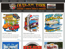 Tablet Screenshot of outlawtees.com